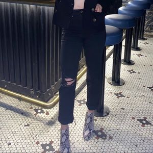 Black Straight leg jeans